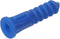Hillman 370329 Ribbed Plastic Anchor; Blue, 8-10-12 x 1-1/4-Inch, 100 Count