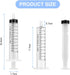 Plastic Syringes, 8pcs No Needle Syringe, 10ml Liquid Measuring Syringe with Luer Slip Tip for Refilling and Measuring Liquids, Scientific Labs Experiment, Feeding Pets (No Needle)