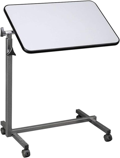 EBLSE 4 Multifunctional Adjustable Medical Bedside Table, Mobile End Table Laptop Rolling Cart, Overbed Table