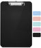 Mr. Pen Plastic Clipboard, Letter Size, Black, Low-Profile Metal Clip with Retractable Hanging Hole, Back to School