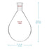 Stonylab Borosilicate Single Neck Glass Heavy Wall Recovery Flask Rotary Evaporator Flask, 1L with 24/40 Outer Joint