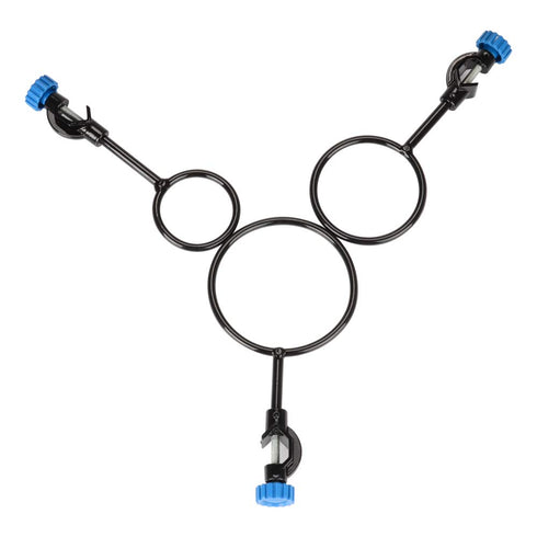 StonyLab Support Retort Ring Set, 3 Pieces Iron Lab Support Ring with Boss Head for Laboratory Experiment