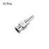 10pcs 12Gauge Stainless Steel Dispensing Needles, 1/4" Blunt Tips Luer Lock for Thick Liquids, Lab Use