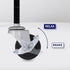 AXL 5/16 Threaded Stem Casters, 2 Inch Caster Wheels, Replacement Wheels for Shelves, Trolley, Furniture (Pack of 4)