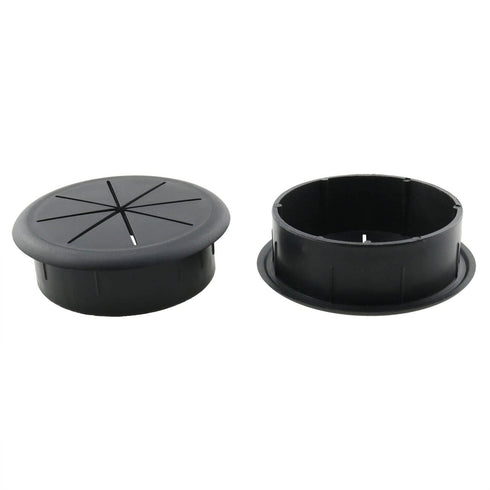 HJGarden 8pcs Flexible Desk Cord Grommets - 2-3/8 inch Wire Organizer Hole Cover for Managing and Hiding Office PC