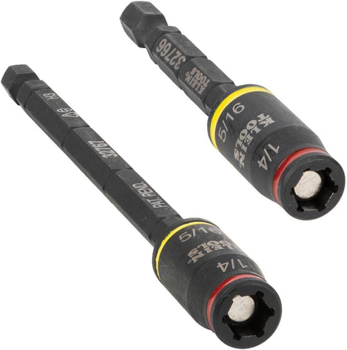 Klein Tools 32768 Impact Driver Set, 3-in-1 SAE Impact Socket and Bit Holder, Flip Socket with 1/4 and 5/16 Nut Driver