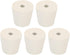 MECCANIXITY Rubber Tapered Plug 25mm to 33mm with Hole, White Test Tubes Bungs Stopper, 5 Pieces