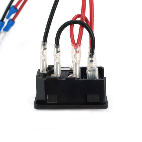 2pcs 10A 250V Rocker Switch Power Socket Inlet Module Plug with 5A Fuse Switch and 18 AWG Wiring 3 Pin IEC320 C14