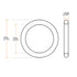 uxcell Silicone O-Rings, Pack of 30 VMQ Seal Gasket for Pipe Repair, 4mm OD 1mm ID 1.5mm Width, White