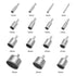 3 otters Diamond Drill Bit Set Hole, 15PCS Hole Saw Set for Glass, Marble, Granite Stone
