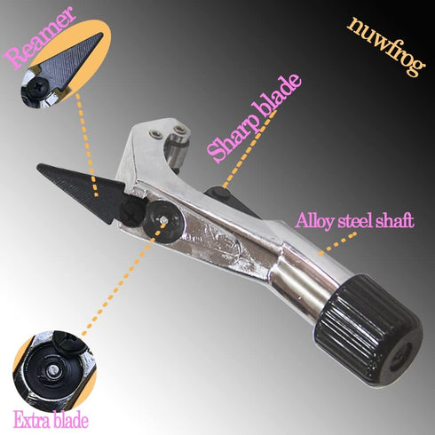 Tubing and Pipe Cutter 1/4 to 1-5/8 Inch with Extra Blade and Reamer for Cutting Aluminum, Plastic, Copper