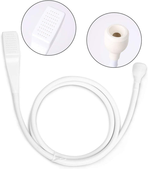 JBUJBU 6.56FT/2M Sink Spray Rubber Hose,Shower & Pet Bath - Flexible Water Sprayer, Leak-Proof, High Pressure - Ideal