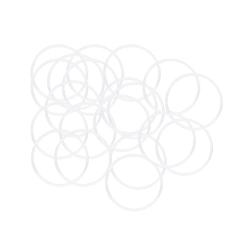 uxcell Silicone O-Rings, 32mm OD 29mm ID 1.5mm Width VMQ Seal Gasket for Pipe Repair, White, Pack of 20