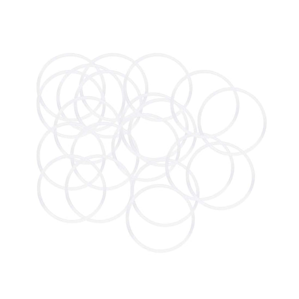 uxcell Silicone O-Rings, 32mm OD 29mm ID 1.5mm Width VMQ Seal Gasket for Pipe Repair, White, Pack of 20