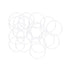 uxcell Silicone O-Rings, 32mm OD 29mm ID 1.5mm Width VMQ Seal Gasket for Pipe Repair, White, Pack of 20