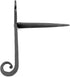 7 Renovators Supply Manufacturing Shutter Dogs In. Rat Tail Shaped Black Wrought Iron Shutter Dogs With Mounting