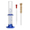 Thick Glass Graduated Cylinder, Measuring Liquid Lab Cylinder with Anti-falling Base and Bumper Guards (50ML)