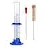 Thick Glass Graduated Cylinder, Measuring Liquid Lab Cylinder with Anti-falling Base and Bumper Guards (50ML)