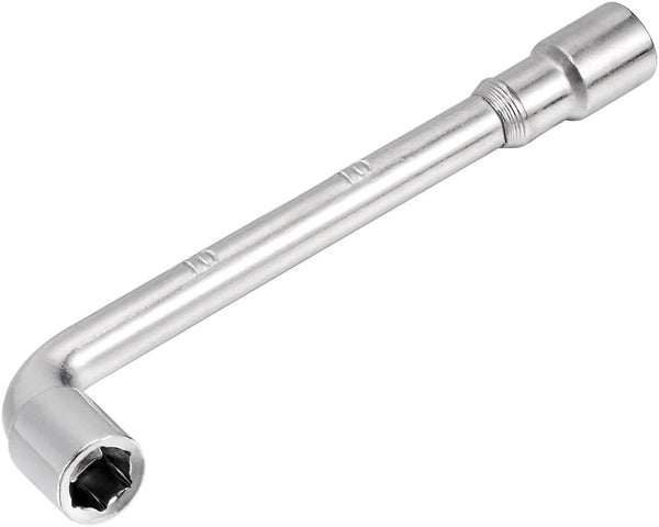 uxcell 10mm Metric L Shaped Angled Open Hex 6 Point Socket Wrench