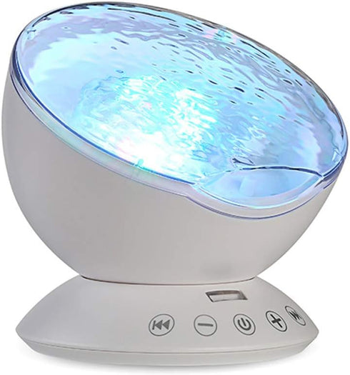 TOMNEW Ocean Wave Projector Sound Machine, Night Light Projector with Remote Control