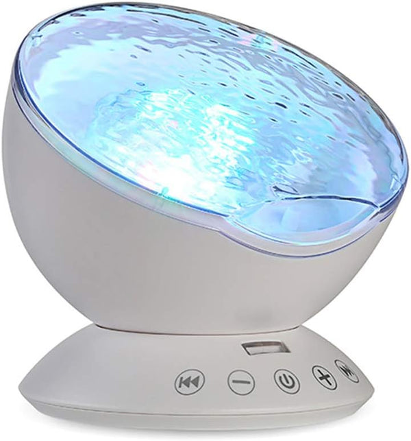 TOMNEW Ocean Wave Projector Sound Machine, Night Light Projector with Remote Control
