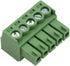 5-Pin 300V KF2EDGK 3.5mm Pitch PCB Screw Terminal Block Connector Green - (20 Pcs)