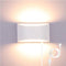 Lightess 12W Plug in Wall Sconces Modern LED Wall Light Dimmable Indoor