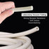 Lab Vacuum Rubber Tubing, 12mm (15/32") OD, 8mm (5/16") ID, Strong Thick Wall Connections for Glassware Labware