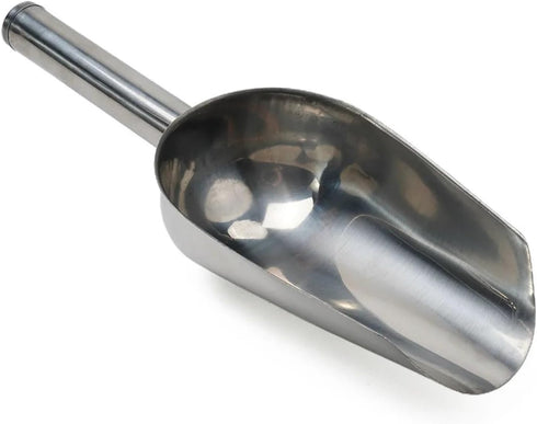Generic 8/9/10/11inch Accessories(9 inch) Stainless Steel Ice Scoop Party Bar Buffet Kitchen Sugar Flour Dry Goods