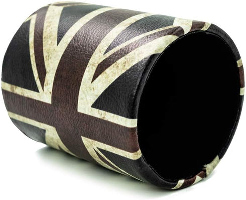 DreamsEden Vintage Pen Pencil Holder - Retro Pattern Desk Organizer for Home Office Bedroom (Union Jack Flag Round)