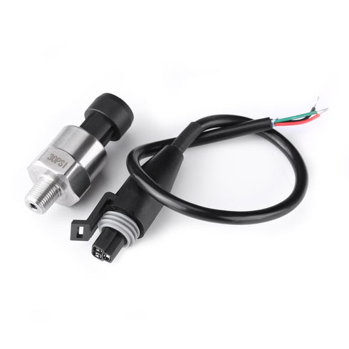 Pressure Transducer Sender Sensor, 1/8NPT Thread Stainless Steel for Oil Fuel Air Water, Pack of 2 (150PSI)