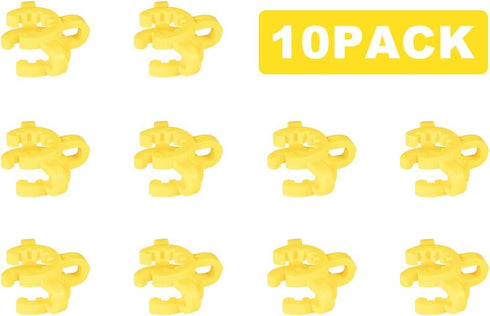 Plastic Joint Clips, 10 pcs 14 mm Lab Keck Clamp #14 for 14/20 Joint Glass Standard
