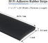 Neoprene Rubber Strips Self Adhesive - Solid Rubber Sheets for DIY Gaskets Crafts Pads Seals (1” Wide x 1/5" Thick x