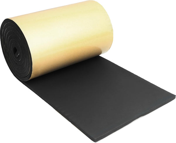 Storystore Foam Rubber Sheet with Adhesive, 12 x 118 x 1/8 Inch Closed Cell Neoprene Foam Sheet for Soundproof