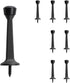 HOME MASTER HARDWARE Heavy Duty Solid Rigid Door Stop, Matte Black Door Stoppers, 8 Pack with Rubber Tip