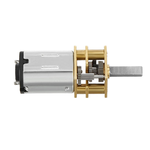 uxcell Micro Speed Reduction Motor, DC 6V 200RPM with Full Metal Gearbox, 0.18A Electric Gear Box Motor