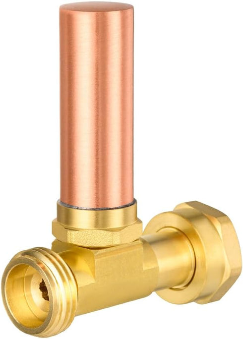 EFIELD C-240 Straight Copper Water Hammer Arrestor, 3/4 Inch Swivel FHT x 3/4 Inch MHT for Washing Machine