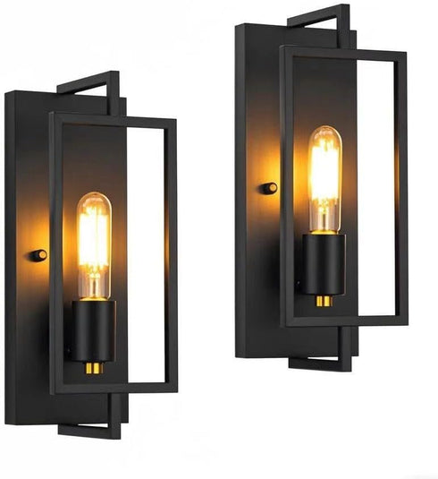 1-Light E26 HardwiredBulb Wall Sconce,Metal Wall Sconce Light Fixtures,Ceramic Base,Modern Indoor Lighting Included