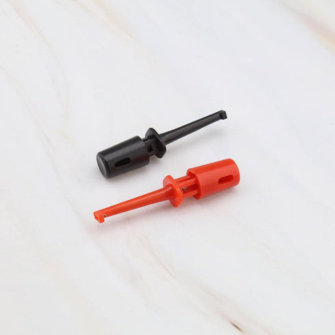 40PCS Multimeter Electrical Testing Single Hook Clip Grabber Test Probe Cable Clip Kit, 5 Colours