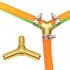 Joywayus 1/4" Hose Barb Y Shaped 3 Way Union Fitting for Water/Fuel/Air Intersection/Split Brass
