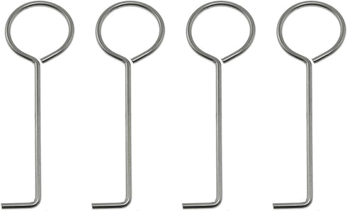 Maxmoral 4pcs Drain Key - Stainless Steel Lifting Hook for Linear Floor Shower Drain, Wetroom Gutter Drain Grate