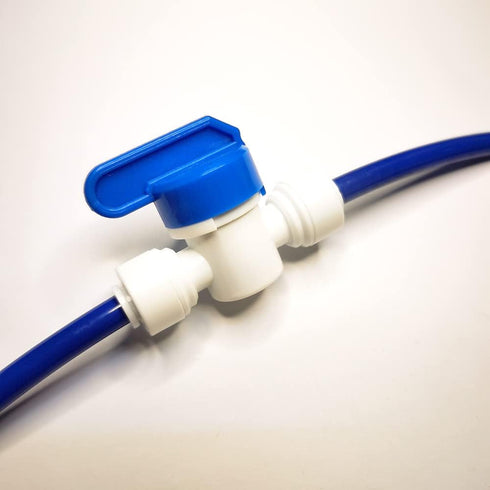 Malida Water Purifier Shut Off Ball Valve, 1/4inch OD Tube Quick Push to Connect Fitting, 10pcs