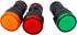 Baomain AD16-22D/S31 AC220V Energy Saving LED Indicator Light, Green*1 Yellow*1 Red*1, Pack of 3