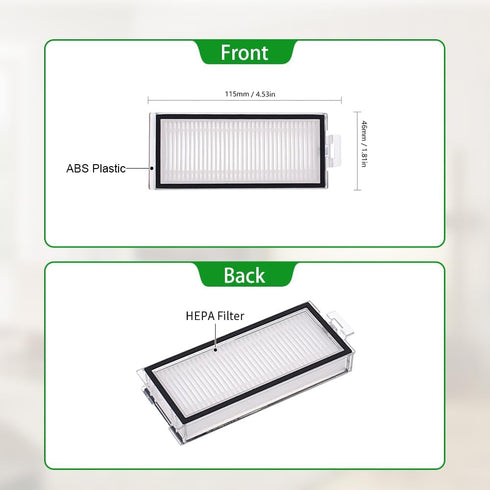 Neutop Replacement Filters Compatible with Roborock Q5 Pro, Q5 Pro+, Q7, Q7+, Q7 Max, Q7 Max+, Q8 Max, Q8 Max+, Robot