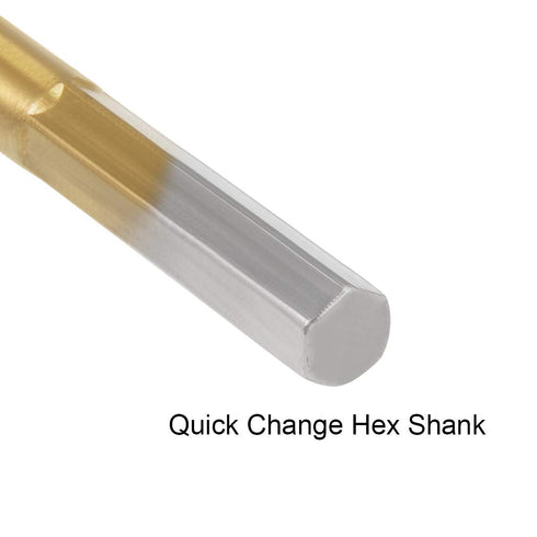 uxcell Spade Drill Bits for Wood, Paddle Flat Bit, 10 12 16 18 20 25 mm Hex Shank, High Speed Steel 6in1 Set