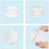 10 22 mm, 7/8" Flyshop White Round Ribbed Tube Inserts Chair Table Legs Plastic Plugs Tubing End Caps, Pcs, Outside
