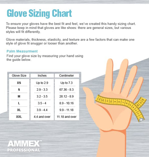 AMMEX Black Nitrile Exam Gloves, Size Small, Box of 100, 3 Mil, Latex Free, Powder Free