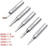 900M-T Soldering Iron Tips, 60 Watt Replacement for Electrical Soldering Station (B/2.4D/I/K/3C 5Pcs)