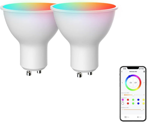 Broadlink GU10 Smart Bulbs, Bluetooth Color Changing 4.5W LED Track Light Bulbs