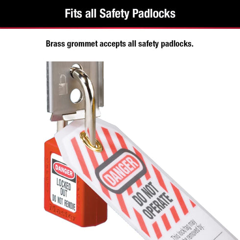 Master Lock 497A Lockout Tagout Tags, Laminated Do Not Operate, OSHA Compliant, 12 Pack